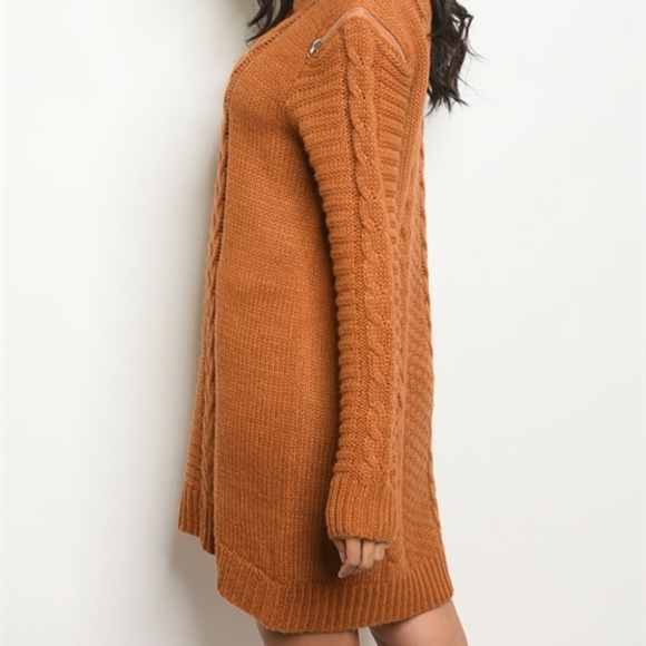 New ❄❄ Camel Sweater Dress - Picture 5 of 5